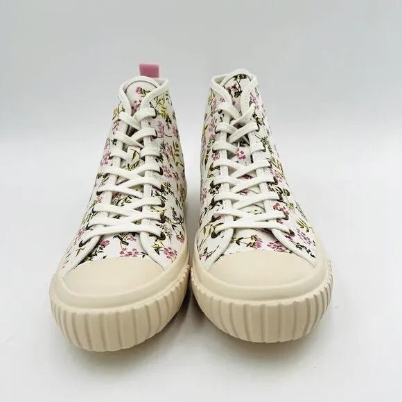 J.Crew Classic high-top Vulcanized in Whisp Floral Sneakers Size 9.5