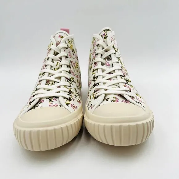 J.Crew Classic high-top Vulcanized in Whisp Floral Sneakers Size 9.5