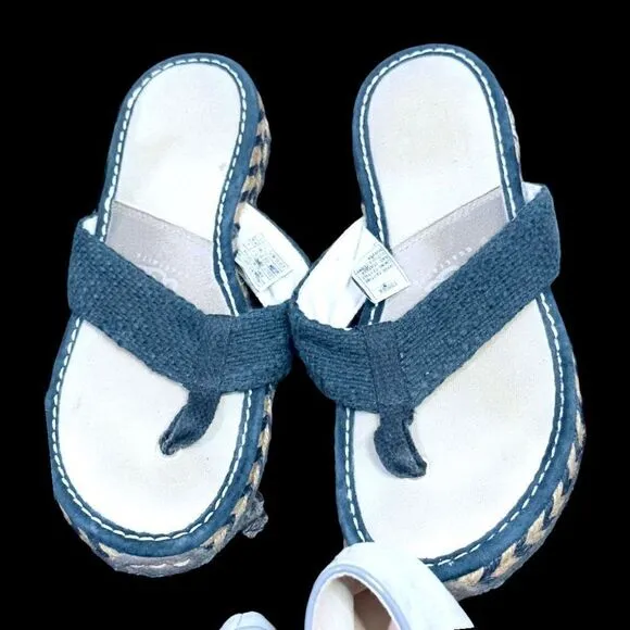 J. CREW UGG LUCKY BRAND ROXY Bundle Lot of 4 Pairs of Shoes Flip Flops Sandals B