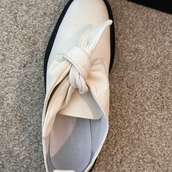 Jil Sander White Flats Minimalist Design