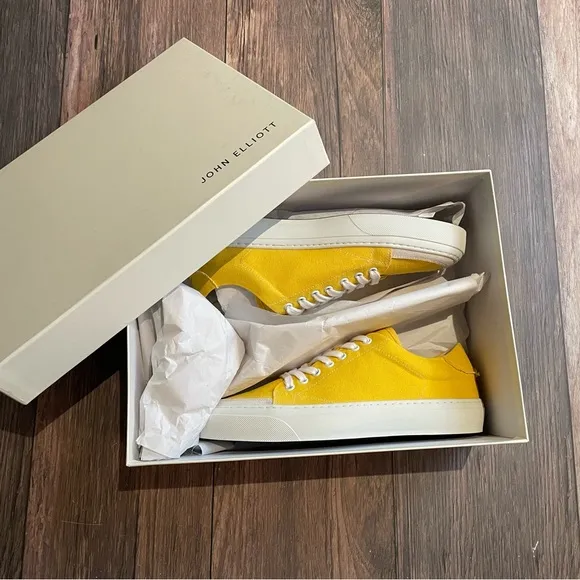 John Elliott Yellow Haze Low Sneakers