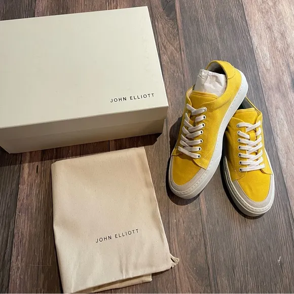 John Elliott Yellow Haze Low Sneakers