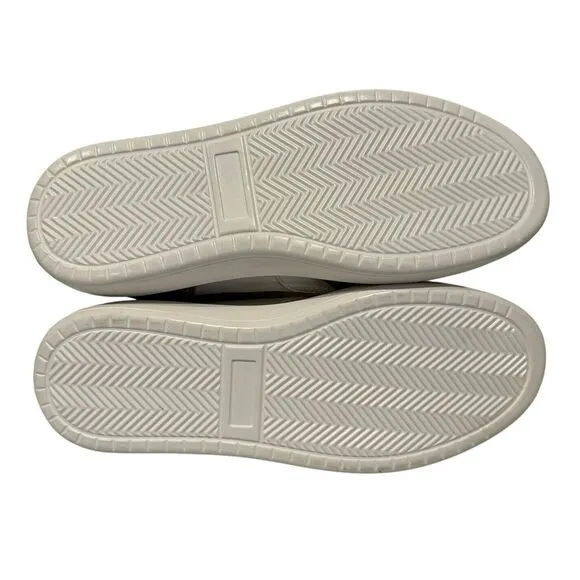 John Richmond Men's Distressed Side Logo‎ White Sneakers Size 8