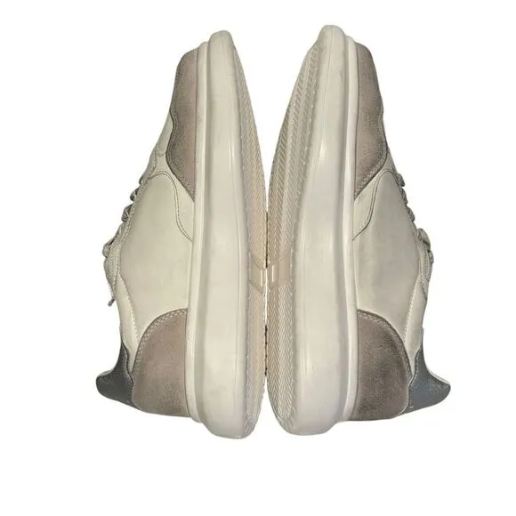 John Richmond Men's Distressed Side Logo‎ White Sneakers Size 8