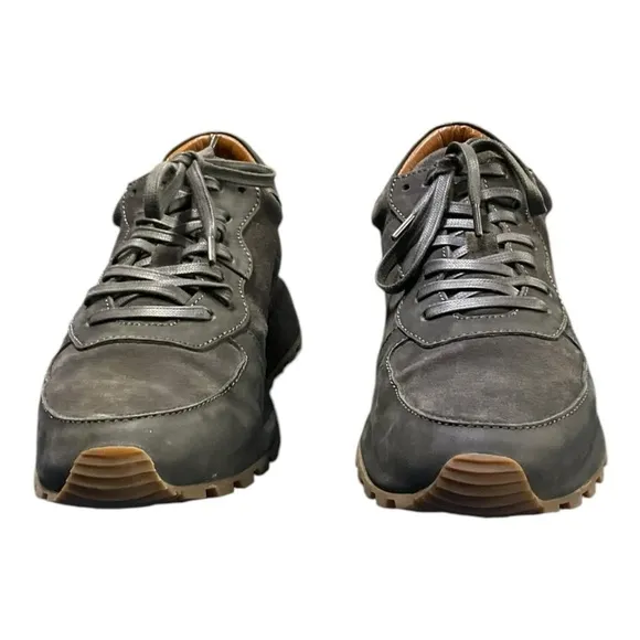 John Varvatos Men's Les Varsity Suede Trainer Sneakers Size 10.5