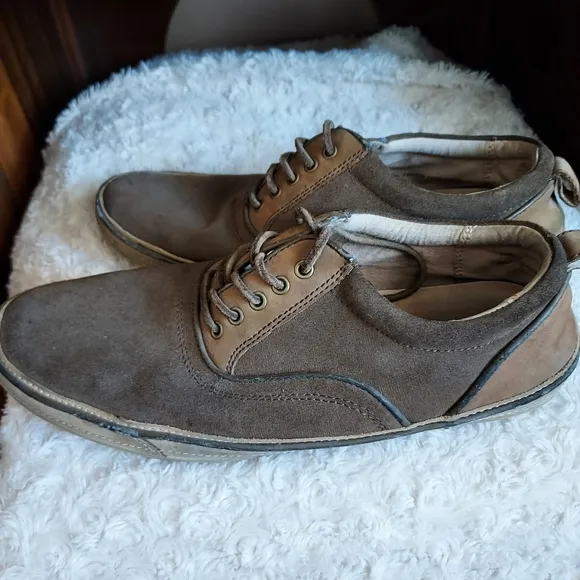 John Varvatos Redding Oxford Clay suede canvas Low top sneakers - 10.5