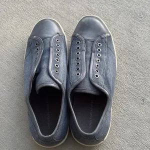John Varvatos USA Men’s Canvas and Leather Sneakers Size 8