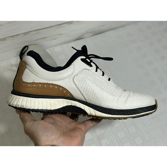 Johnston &amp; Murphy XC4 H1-Luxe Hybrid Golf Shoes Brown Leather Men 11.5 M 25-3968