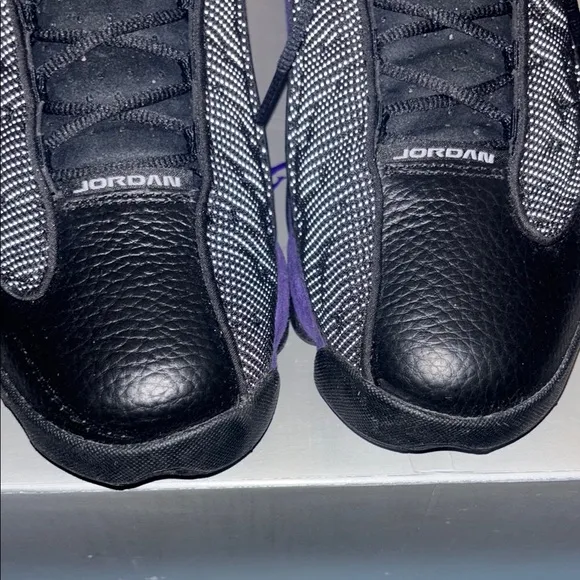 Jordan 13 Retro Men's Black and Purple Sneakers sz 15 used