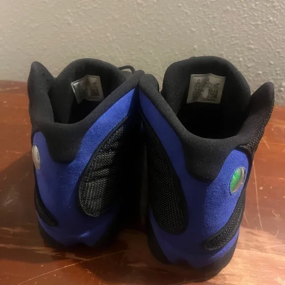 Jordan Athletic Shoes - Black and Blue Retro 13 Hyper Royal Nike