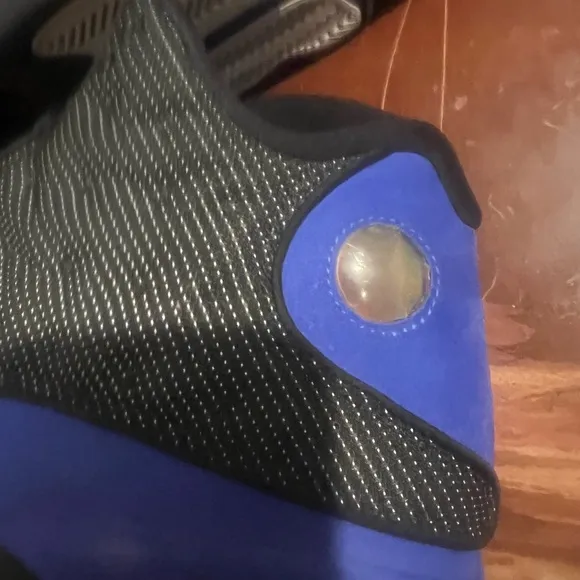 Jordan Athletic Shoes - Black and Blue Retro 13 Hyper Royal Nike