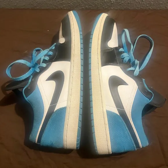 Jordan Athletic Shoes - Blue, Black, White Air Jordan Low SE Laser Blue