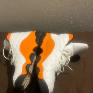 Jordan Athletic Shoes - White and Orange Retro 13 Starfish Nike