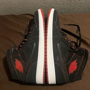 Jordan Black and Red Athletic High-Top Sneakers Jordan 1 Come Fly With Me