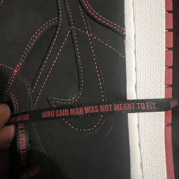 Jordan Black and Red Athletic High-Top Sneakers Jordan 1 Come Fly With Me
