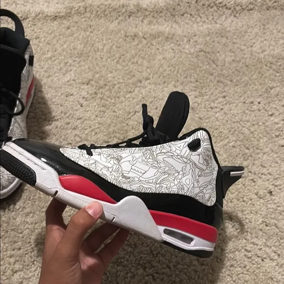 Jordan Black and Red dub zero’s worn once