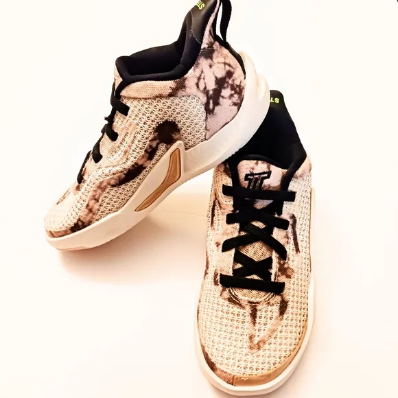 JORDAN Jayson Tatum Tunnel Walk Pull-On Toddler Basketball Shoes Cream/Tan 11C