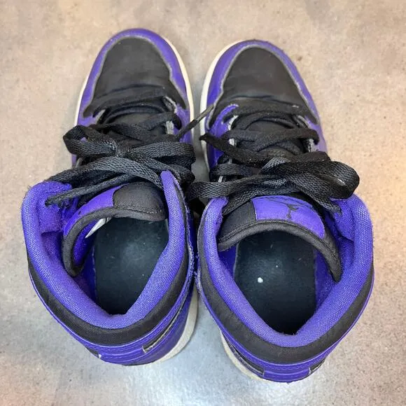 Jordan Retro Mid GS Dark Concord basketball shoes purple youth 4.5 high top