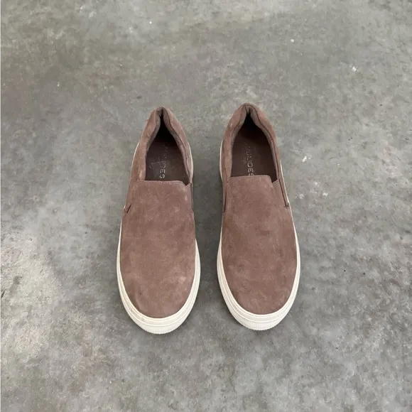 J/slides Brown Suede Slip-On Sneakers