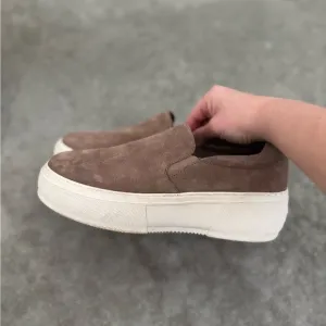 J/slides Brown Suede Slip-On Sneakers