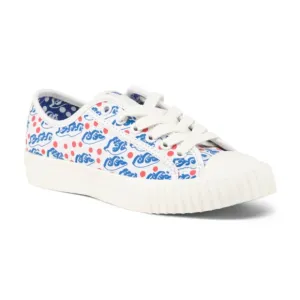 JULIEN DAVID Lace Up Sneakers Size 4 printed text