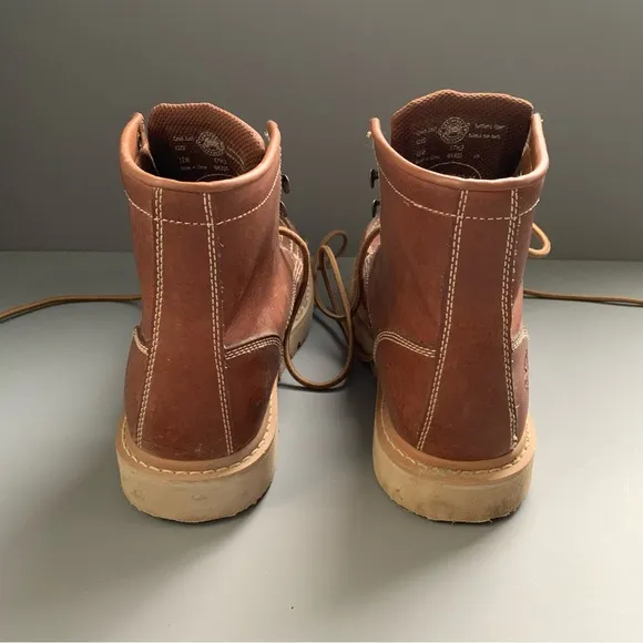 Justin Boots Jacknife WK320 EH 6” Cowhide Leather Brown Moc Toe Work Boot 12