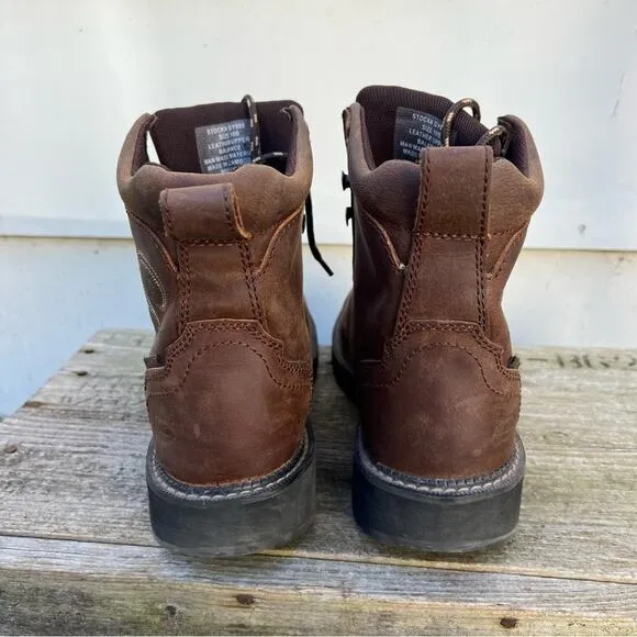 Justin Gypsy Steel Toe Lace Up Work Waterproof Boots 10B