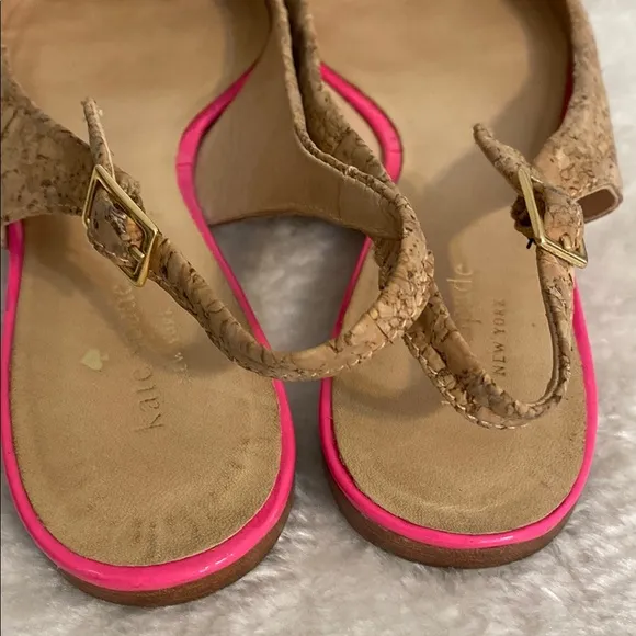 Kate Spade Pink and Tan Women's Slingback Shoes