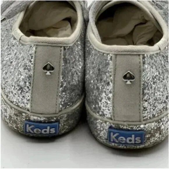Kate Spade x Keds New York All-over Glitter Sneakers Size 10