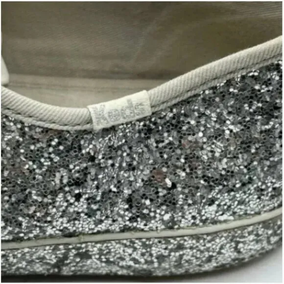 Kate Spade x Keds New York All-over Glitter Sneakers Size 10