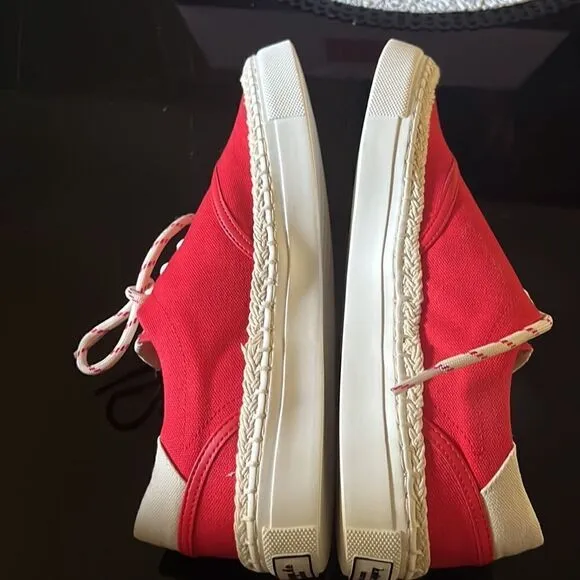 KATE SPADE espadrille lace sneakers coral rose 7.5