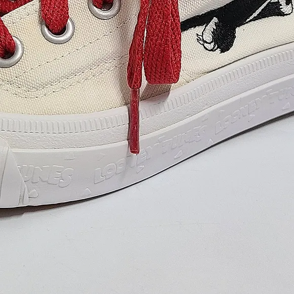 Keds Vintage 1993 Looney Tunes Tweety Bird &amp; Sylvester Hi-Top Canvas Sneakers 7