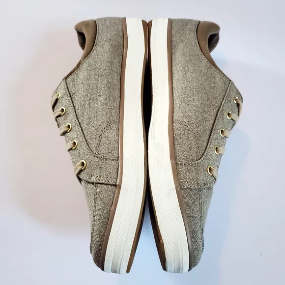 Keds Women's Center II Tan Sneakers Casual Canvas Low-Top Size 11