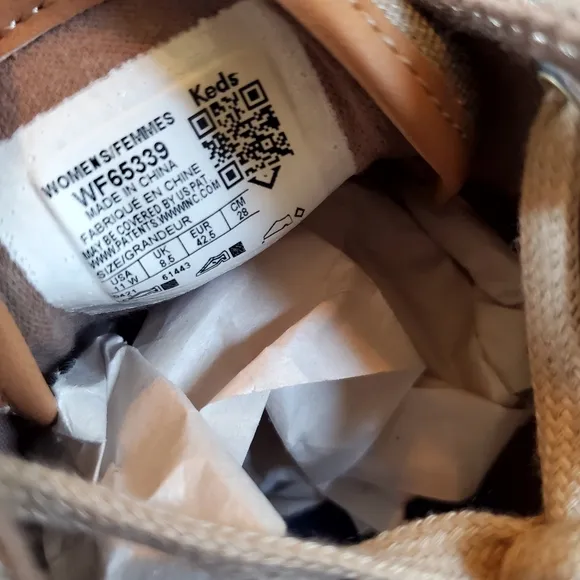 Keds Women's Center II Tan Sneakers Casual Canvas Low-Top Size 11