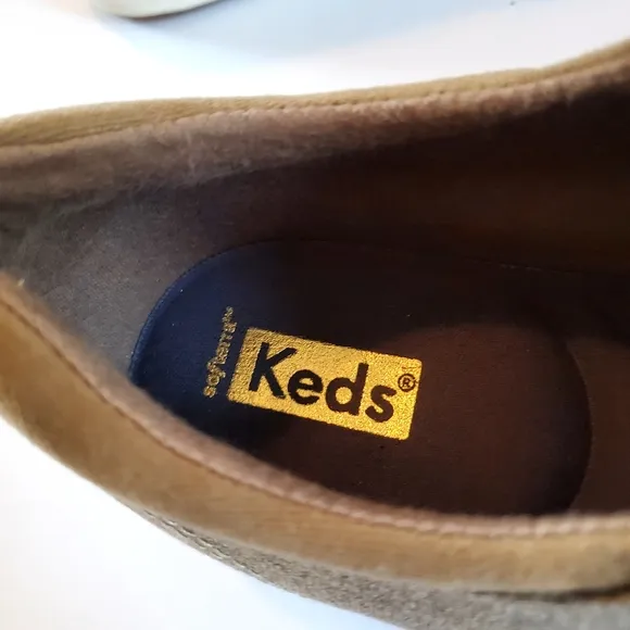 Keds Women's Center II Tan Sneakers Casual Canvas Low-Top Size 11