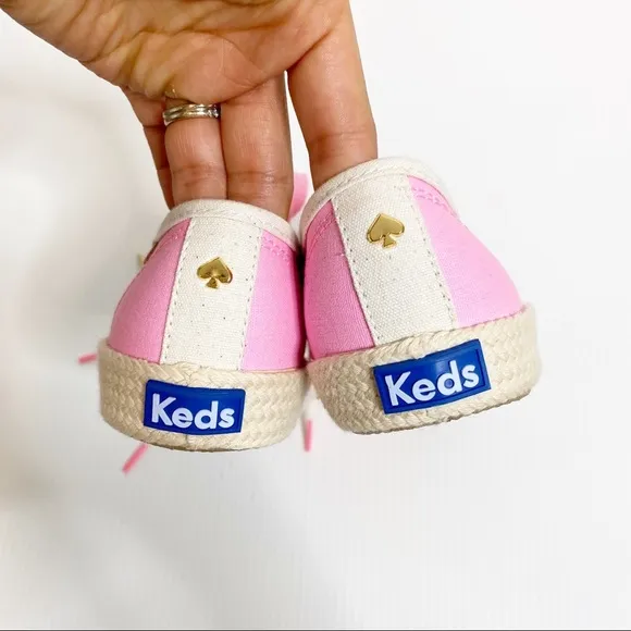 Keds X Kate Spade- Pink Neon Canvas Sneakers