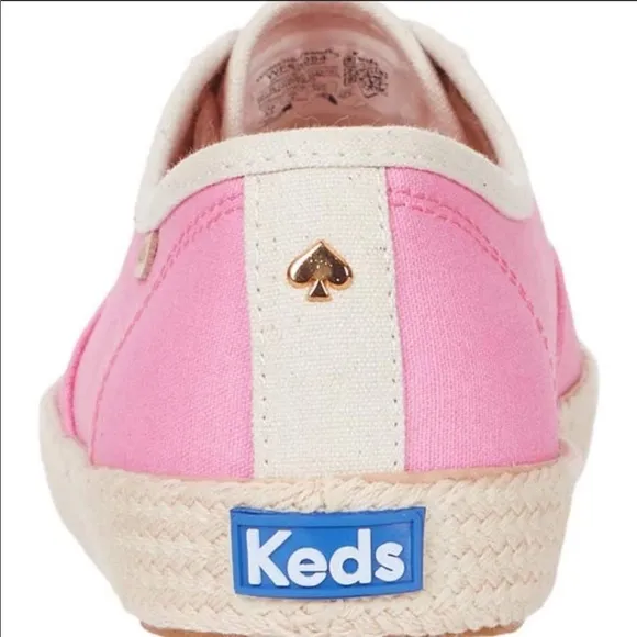 Keds X Kate Spade- Pink Neon Canvas Sneakers