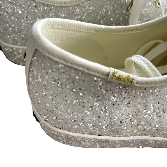 KEDS X KATE SPADE TRIPLE KICK  ALL OVER GLITTER SNEAKERS