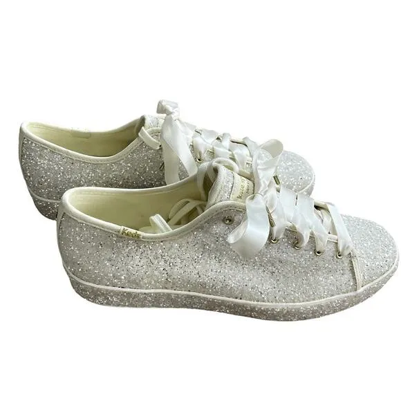 KEDS X KATE SPADE TRIPLE KICK  ALL OVER GLITTER SNEAKERS