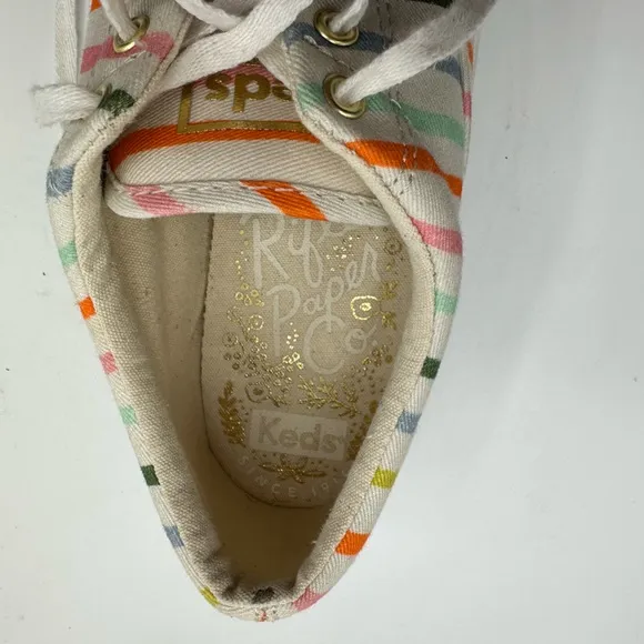 Keds x Rifle Paper Co. Anchor Happy Stripe Sneakers Size 7
