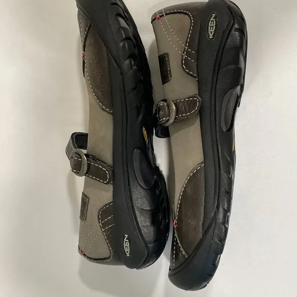 KEEN &quot;Presidio&quot; Mary Jane Waterproof Shoes, Brown/Tan - 7