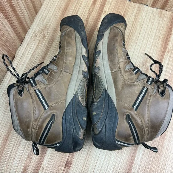 Keen Boots Mens 13 Brown Targhee II Waterproof Hiking Ankle Shoes 1008418