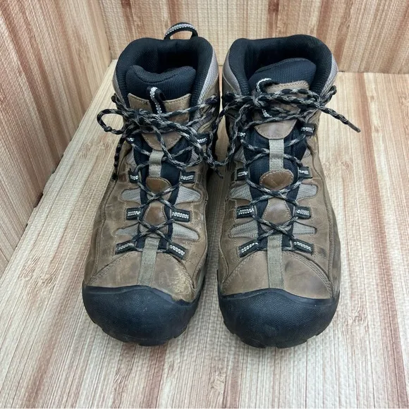 Keen Boots Mens 13 Brown Targhee II Waterproof Hiking Ankle Shoes 1008418