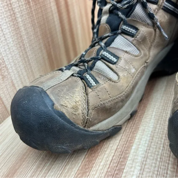 Keen Boots Mens 13 Brown Targhee II Waterproof Hiking Ankle Shoes 1008418