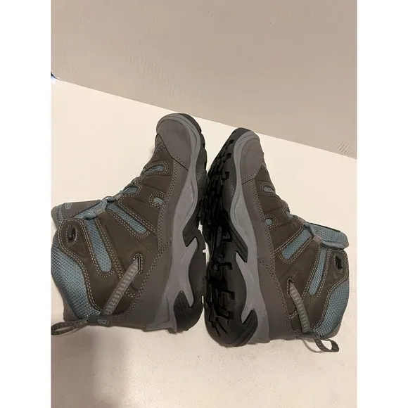 KEEN Circadia Polar Mid Waterproof Hiking Boots Women Size 7.5 NEW Steel Gray