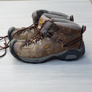 Keen Detroit XT Brown Soft Toe Leather Hiker Work Utility Boots US 8 EU 40.5