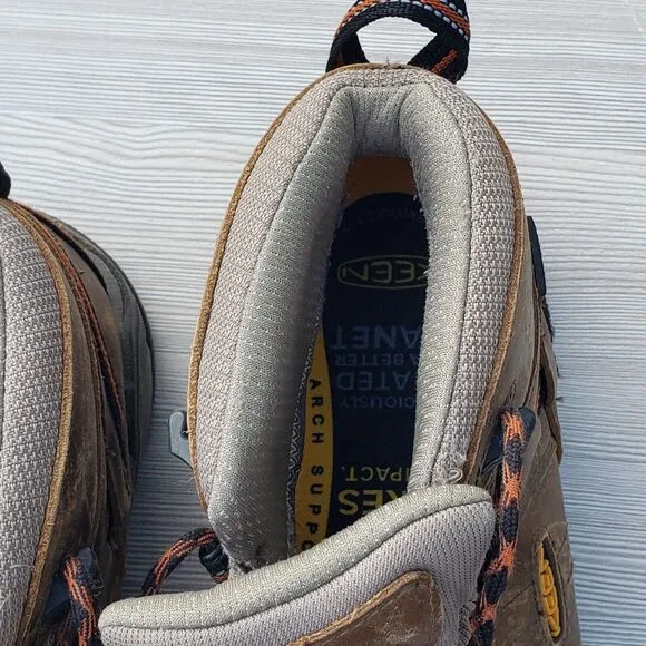 Keen Detroit XT Brown Soft Toe Leather Hiker Work Utility Boots US 8 EU 40.5