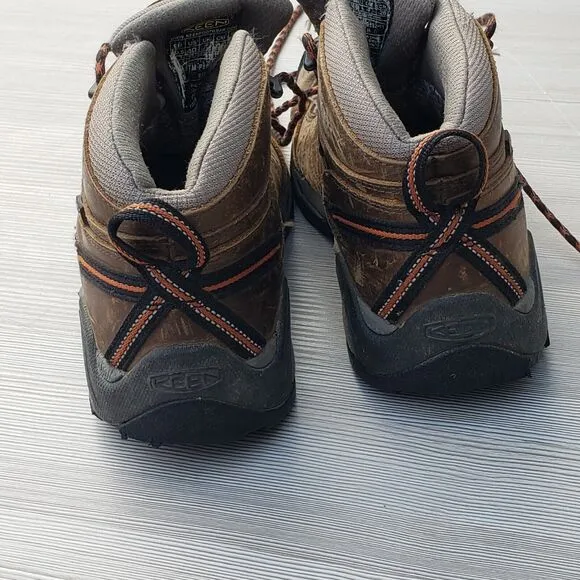 Keen Detroit XT Brown Soft Toe Leather Hiker Work Utility Boots US 8 EU 40.5