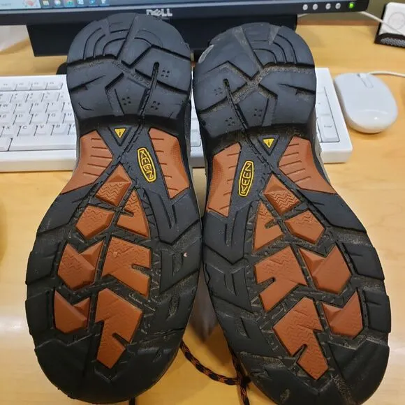 Keen Detroit XT Brown Soft Toe Leather Hiker Work Utility Boots US 8 EU 40.5