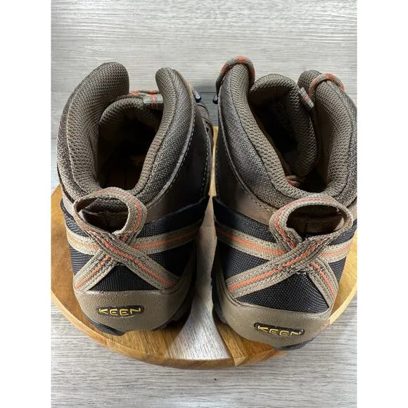 KEEN Flint Mid Steel Toe Utility Boots Shiitake/Rust Men’s 10D
